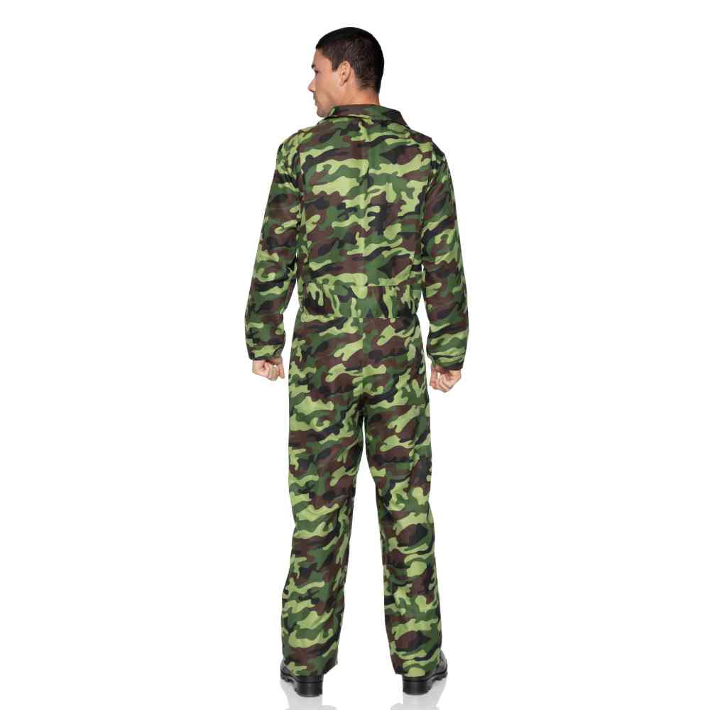Leg Avenue - Camo Jumpsuit Kostuum - Groen